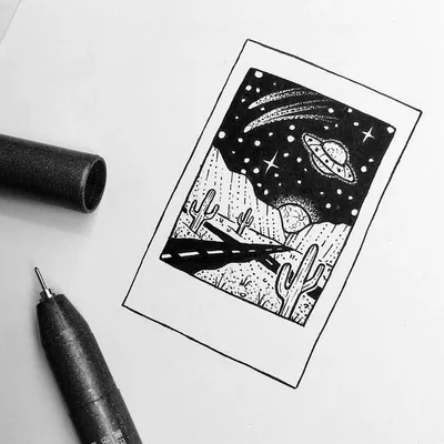 Милые рисунки черной ручкой для начинающих легкие (43 фото) » рисунки для  срисовки на Газ-квас.ком