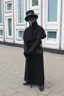 Маска чумного доктора и костюм длинноносого клюва накидки на Хэллоуин, 3 в  1 - купить по доступным ценам в интернет-магазине OZON (1205697535)