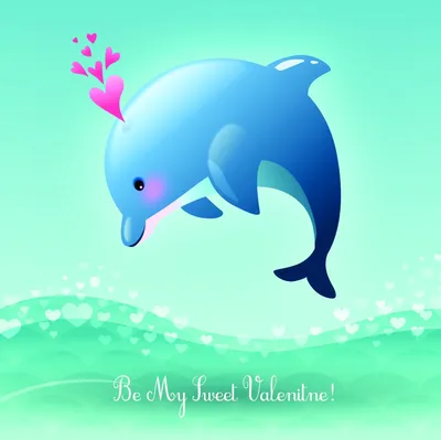 Дельфин для срисовки 23 февраля (24 шт)