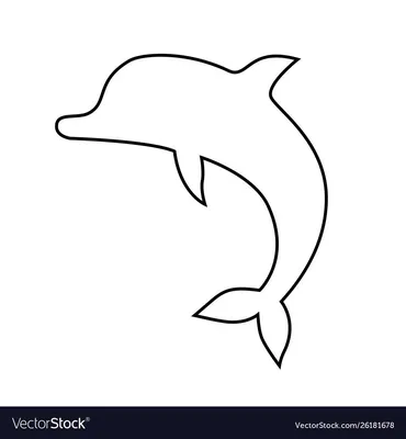 Рисунки дельфинов в море для срисовки