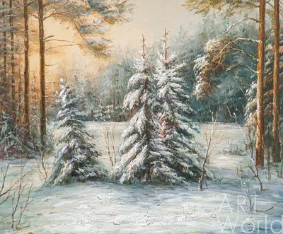зимний лес : безмятежная иллюстрация снежных деревьев в спокойном ландшафте  Иллюстрация штока - иллюстрации насчитывающей лиственно, оголенности:  270117054