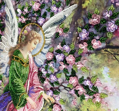 Купить Алмазная картина Ангел полная дрель мозаичная наклейка Декор  живопись вышивка крестиком Алмазная вышивка значок | Joom