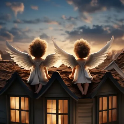 Милые дети ангелочки» — создано в Шедевруме