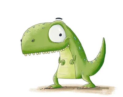 Как нарисовать маленького динозаврика - 33 фото