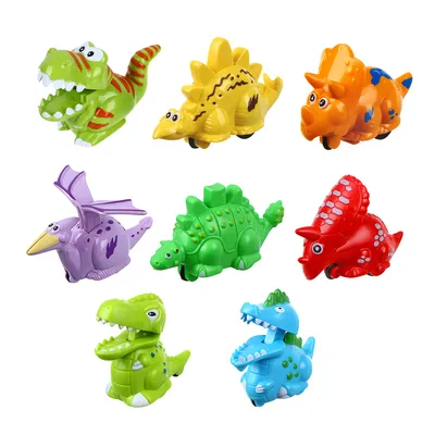 Фруктовые жевательные конфеты Lechao 3D Cute Dinosaur в форме динозавриков  по цене 35 руб. в интернет магазине Корейские товары для всей семьи(КорОпт)