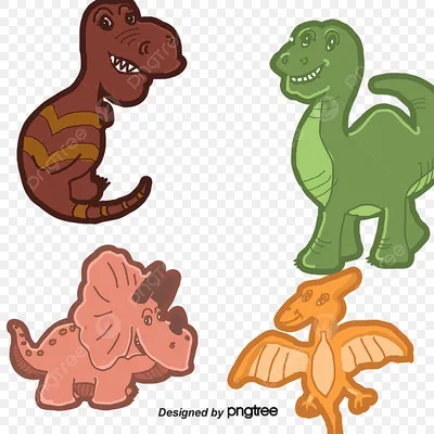 Цветные мультяшные талисманы динозавров Векторное изображение ©buchan  329460468