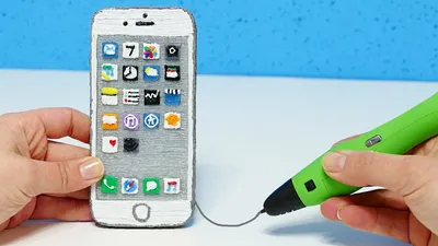 КАК СДЕЛАТЬ iPHONE 7 3D РУЧКОЙ?! 3D PEN iPHONE 7 DIY - YouTube