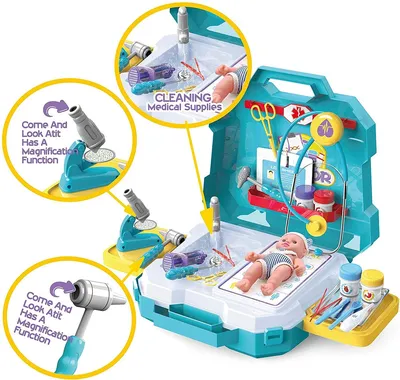 Развивающий набор детский для игры в больницу пластиковый Чемодан доктора  от Obetty (ID#1646916310), цена: 1236 ₴, купить на Prom.ua