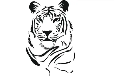 Тигр для лазерной гравировки - Чертежи, 3D Модели, Проекты, Модели для  станков ЧПУ