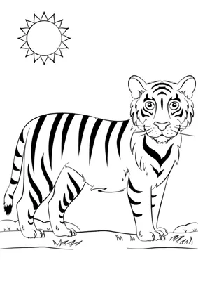 Раскраски для детей и взрослых хорошего качестваРаскраска голова тигра -  Раскраски для детей и взрослых хорошего качества