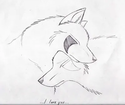 Волки (мои рисунки) | Пикабу