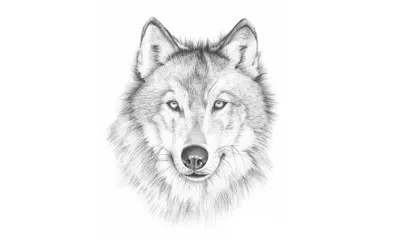 Картинки волков для срисовки лёгкие милые (26 шт)