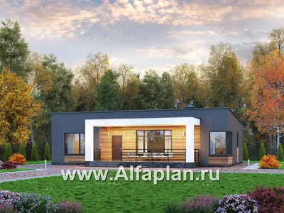 Проекты одноэтажных домов - Планы, Интерьеры, 3D виды, Фото, чертежи и  планировки коттеджей в 1 этаж в Казахстане