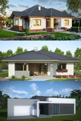 Проект одноэтажного прямоугольного дома до 160 кв.м. | Архитектурное бюро  \"Беларх\" - Авторские проекты планы домов и коттеджей