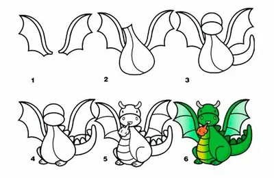 Рисунки для срисовки цветные драконы - 69 фото