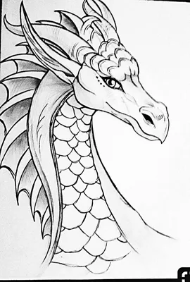 Мультяшный дракон нарисованный карандашом - 52 фото