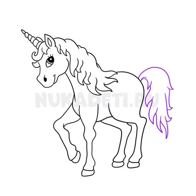 Как нарисовать лошадь Единорог Рисование единорога, рог единорога,  легендарное существо, белое, млекопитающее png | PNGWing