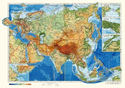 Евразия. Физическая карта | это... Что такое Евразия. Физическая карта?