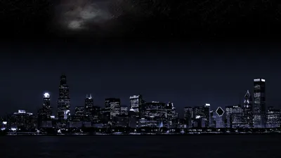 Ночной город очень красивый» — создано в Шедевруме