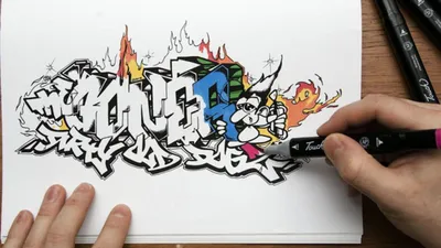 Рисунки граффити для срисовки - 66 фото