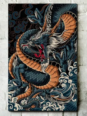 Картина Тигр и Дракон, яп. рюко-дзу, кит. лунху-ту, - один из популярных  предметов (сюжетов) японской дзенской живописи.