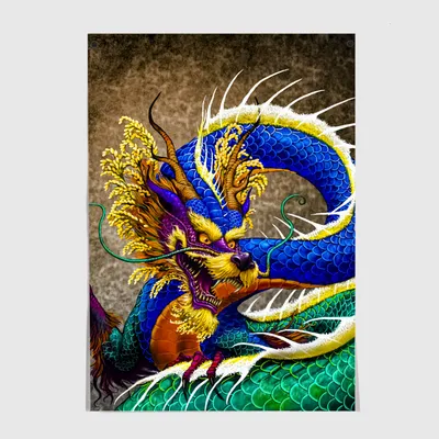 Раскраски японских, Раскраска рисунки японских драконов мифические существа.