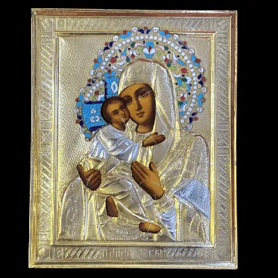 Икона Божией Матери «Владимирская» | Воскресенский храм (старый) г. Вичуга