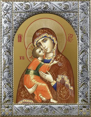 Икона «Владимирской Божьей Матери» ✓ — купить икона «владимирской божьей  матери» в мастерской янтаря Baltamber.com