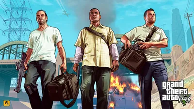 Обои для рабочего стола ГТА 5 Grand Theft Auto компьютерная игра