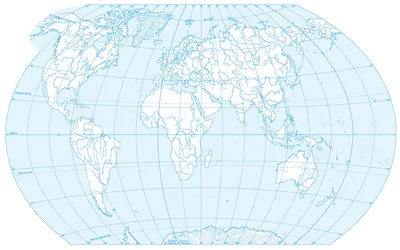 Изготовление карты морей и океанов - MAPPRINT