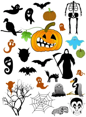 рисунок Хэллоуин мультфильм набор рисунков PNG , рисунок автомобиля,  мультфильм рисунок, Хэллоуин рисунок PNG картинки и пнг рисунок для  бесплатной загрузки