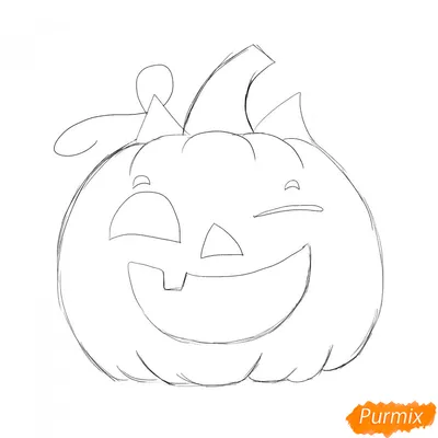 рисовать тыкву на Хэллоуин PNG , хэллоуин, тыква, нарисованный от руки PNG  картинки и пнг PSD рисунок для бесплатной загрузки