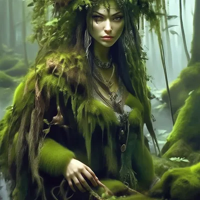 Кикимора болотная, злая женщина, …» — создано в Шедевруме