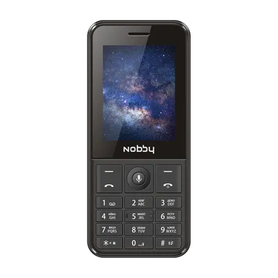 Nobby - Мобильный телефон Nobby 240 LTE, Чёрный