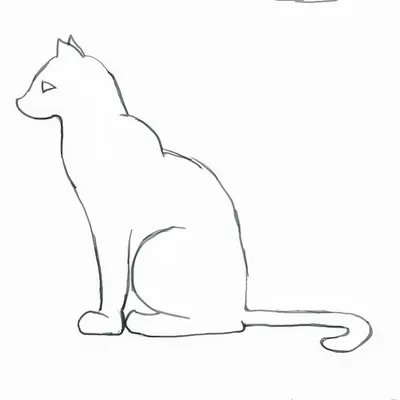 Рисунок карикатуры на кота по фотографии
