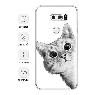 Чехол Awog на LG V35 ThinQ \"Рыжий кот в венке\", купить в Москве, цены в  интернет-магазинах на Мегамаркет