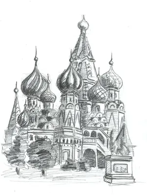 Картинки кремля карандашом обои