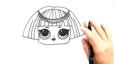 How to Draw a Lol Doll on the Racks ▻ of the Queen Bee ♥ How to Draw #LOL  DOLL - YouTube