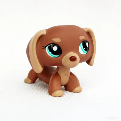 LPS CAT Littlest pet shop, игрушки с головой поплавка, собака, милая  коричневая такса #1751 с голубыми глазами, редкая аниме-фигурка, игрушка,  doga для детей | AliExpress