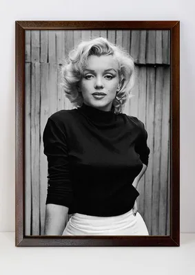 Портрет/Картина Мэрилин Монро в рамке под дерево / А-1 (60x80 см.) - купить  по низкой цене в интернет-магазине OZON (736775130)