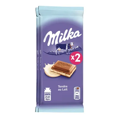 Milka White Chocolate, 55 g / 1.94 oz (2 units)