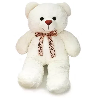 Мягкая игрушка Медведь Отти белый с бежевым бантом 75см купить в 55опторг  (АВ39736) по цене 1 462.50 руб.