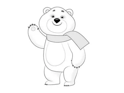 Милый медведь ехать большой карандаш Иллюстрация вектора - иллюстрации  насчитывающей жизнерадостно, талисман: 114214555