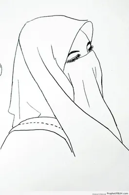 Хиджаб Мусульманский Ислам Мультфильм Рисование, Ислам, белый, ребенок,  лицо png | Klipartz