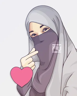 Хиджаб косплей рисунок мусульманка, девушка хиджаб, chibi, rwby, мультфильм  png | Klipartz