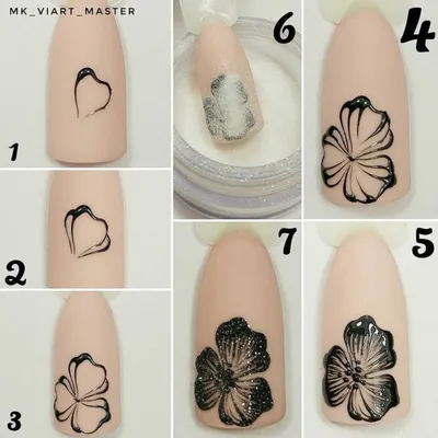 50+ simple nail art tutorial for beginners | Натуральный маникюр, Роспись  ногтей в стиле хэллоуин, Бежевые ногти