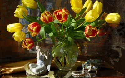 Обои на рабочий стол: Цветы, Растения, Тюльпаны - скачать картинку на ПК  бесплатно № 31046