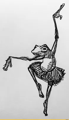 Лягушка балерина рисунок - 71 фото