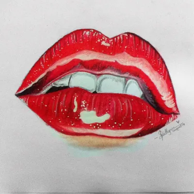 Рисованные губы | Губы, Косметология, Нарисовать губы
