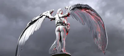 Падший ангел Реалистичный Эпик …» — создано в Шедевруме
